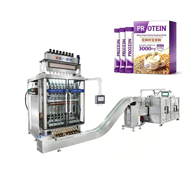 Multi lane stick packing machine line