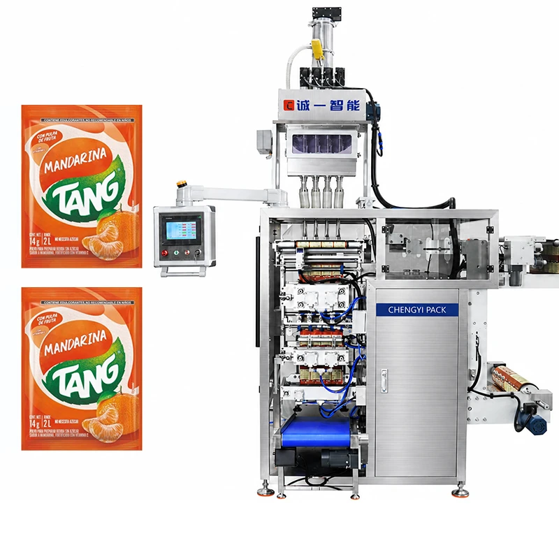 Multi-Lane Granule 4-Side Seal Sachet Packing Machine