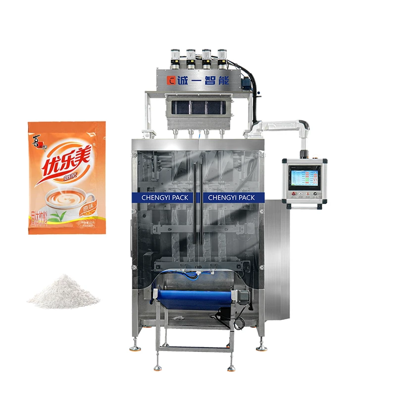 Multi-Lane 3-Side Seal Packaging Machine for Powder