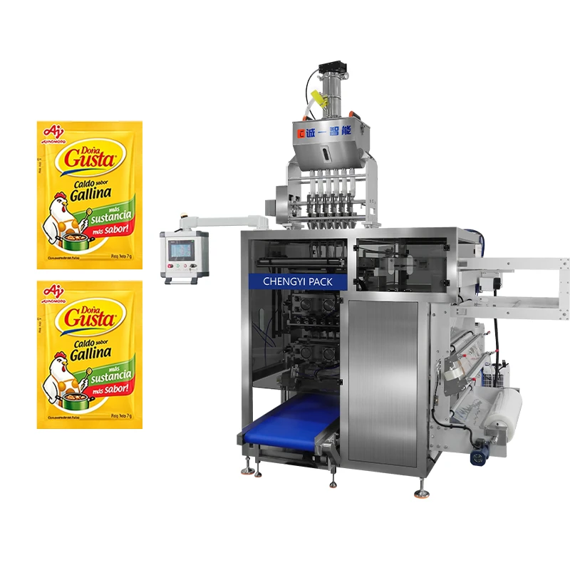 Multi-lane Sachet Packaging Machine For Chicken bouillon